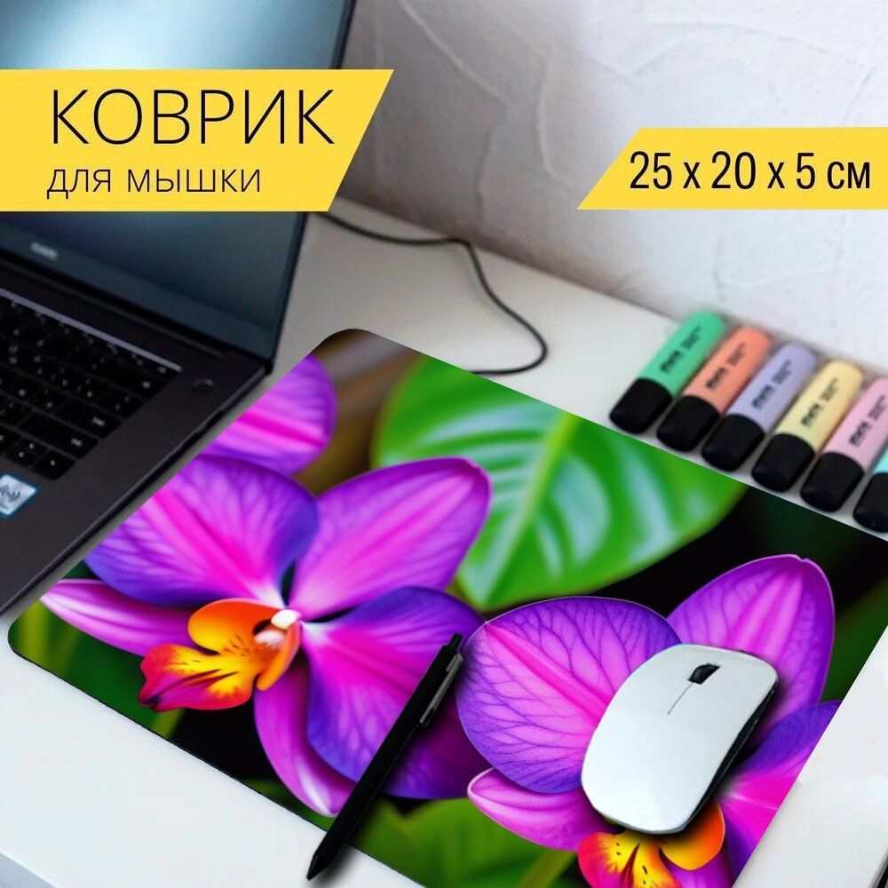 LotsPrints Коврик для мыши poc-PLACES-FLOWER-1833, разноцветный #1