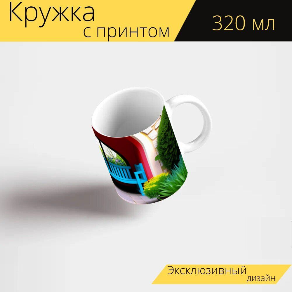 LotsPrints Кружка ""Тюльпаны в садовом уголке" 2090", 330 мл, 1 шт #1