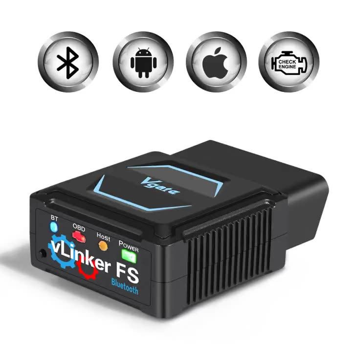 Vgate vLinker FS Bluetooth MFI сертифицированный Bluetooth OBD2 инструмент для диагностики неисправностей #1