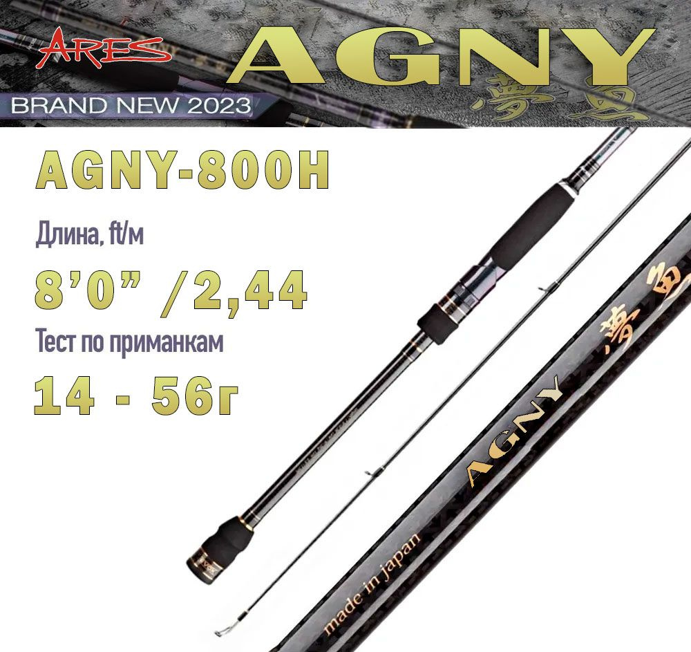 Спиннинг Ares Agny-800H 14-56 гр., 244см #1