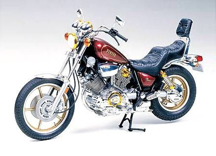 Склеиваемая пластиковая модель TAMIYA мотоцикла Yamaha XV1000 Virago. Масштаб 1:12  #1