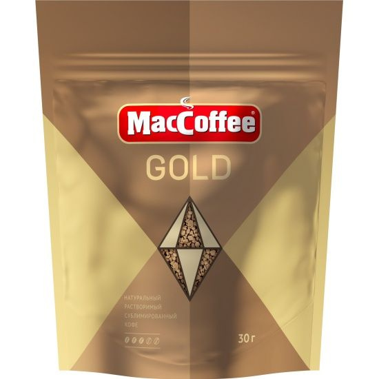 Кофе растворимый MacCoffee Gold сублимированный, 30г #1