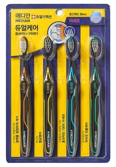 Зубная щетка Median Dual Effection Toothbrush набор 4шт #1