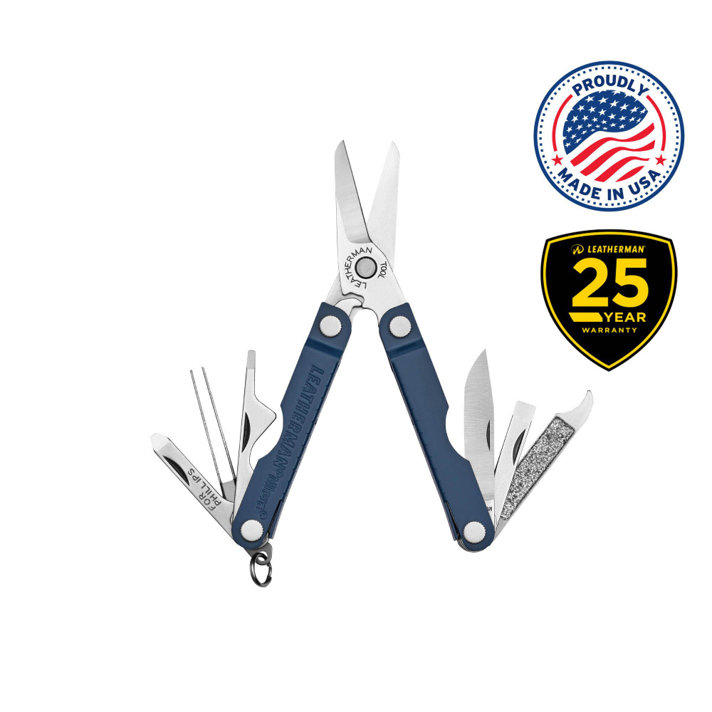 Мультиинструмент LEATHERMAN MICRA NAVY (10 инструментов)(6,5см)(51г.) #1