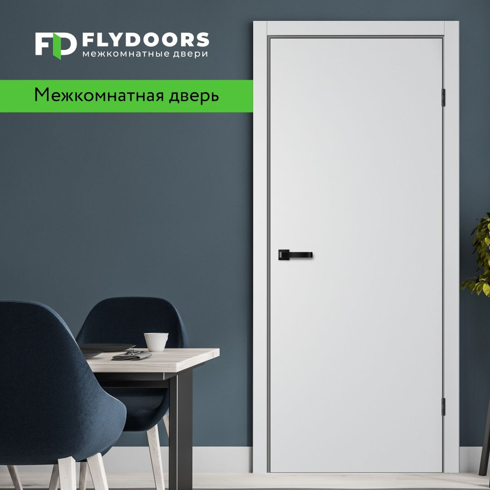 Дверь межкомнатная FLYDOORS комплект Коллекции AURA FUSION FN31 Серебристый, 600*2000  #1