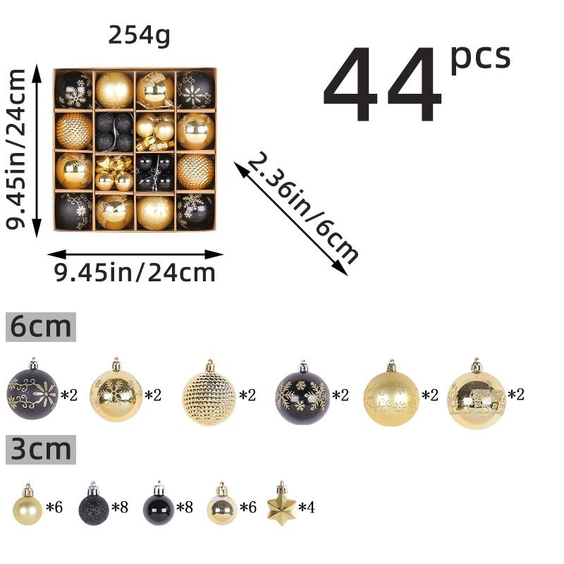 Набор ёлочных шаров 44 шт #1