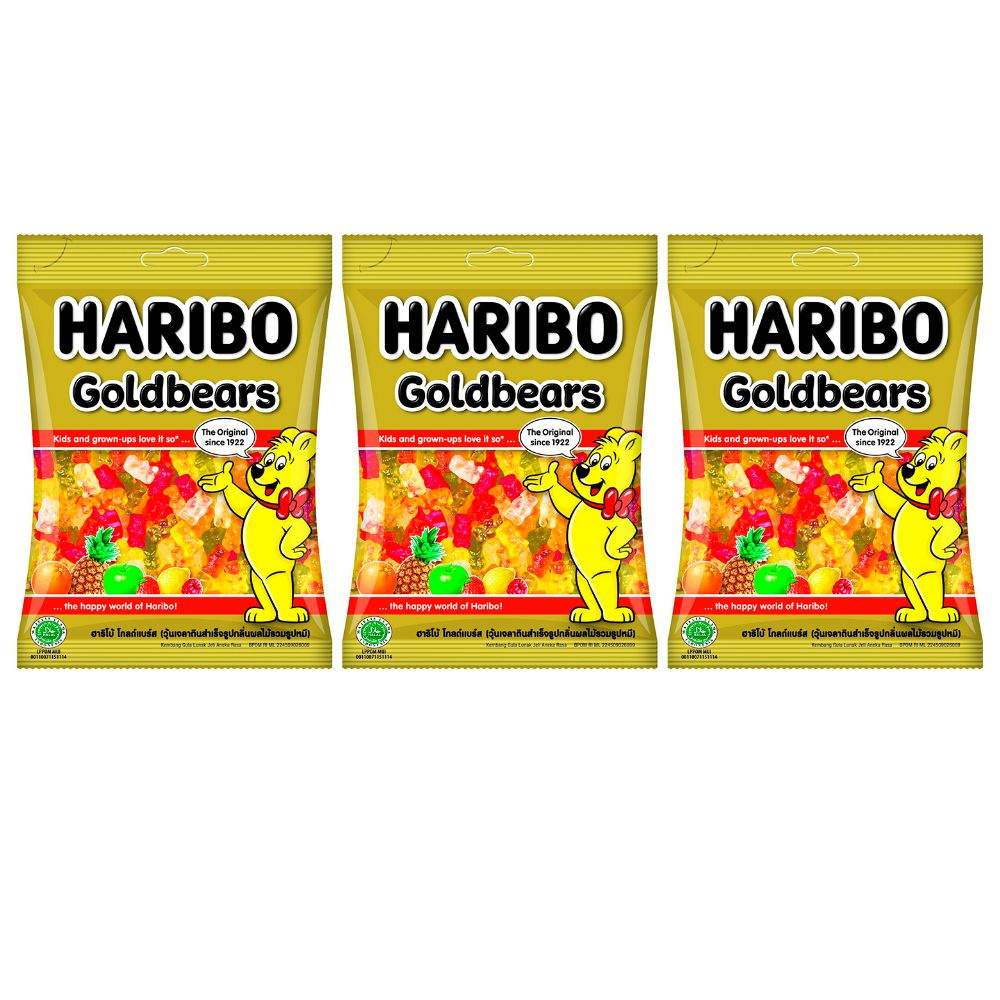 Мармелад Жевательный Haribo Golden Bears Мишки Набор 3шт по 80г #1