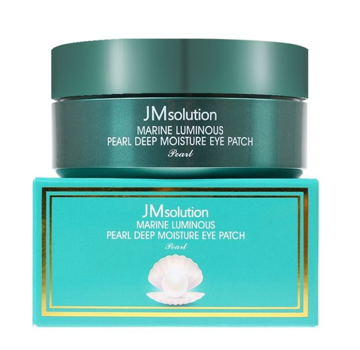 Гидрогелевые патчи с морскими минералами и жемчугом JMSOLUTION Marine Luminous Pearl Eye Patch 60 шт #1