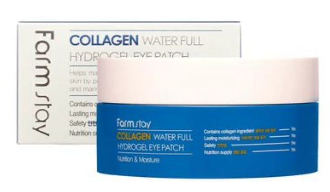 Гидрогелевые патчи для глаз с коллагеном FarmStay Water Full Collagen Hydrogel Eyepatch  #1