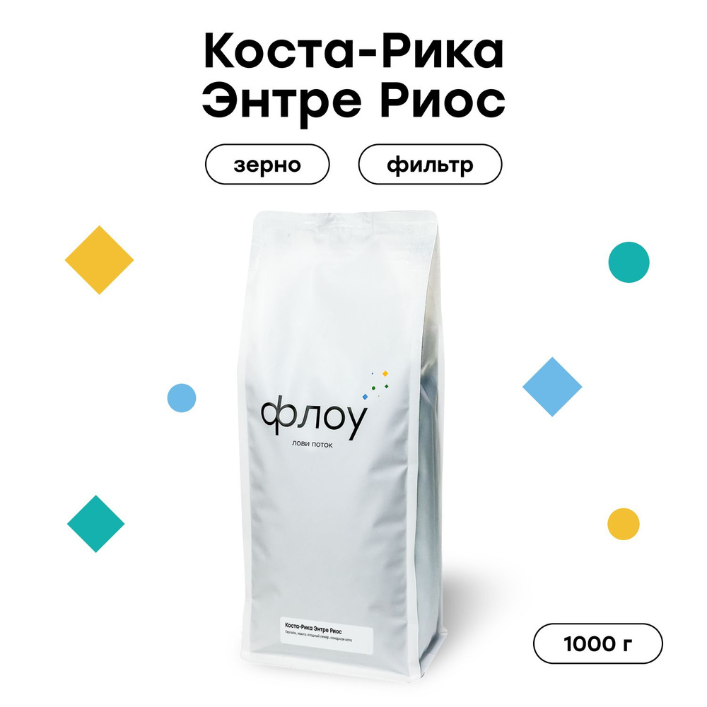 Кофе в зернах ФЛОУ Коста-Рика Энтре Риос, 1000 гр #1