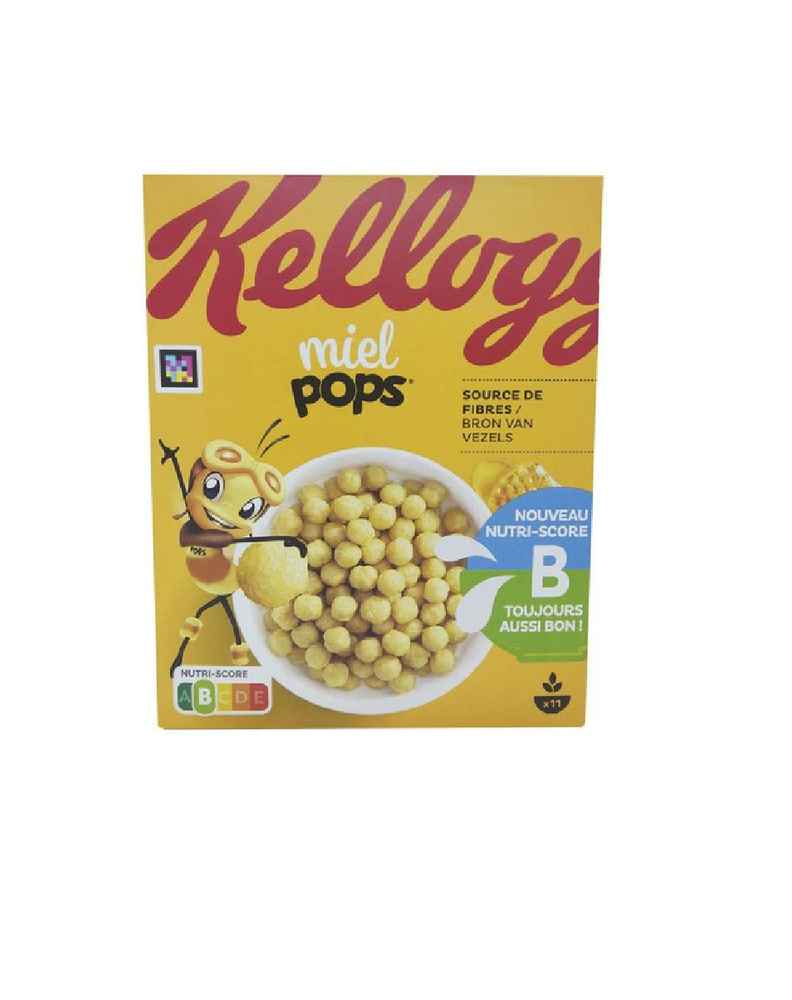 Готовый завтрак Kellogg's Miel Pops медовые шарики 330г, Франция #1