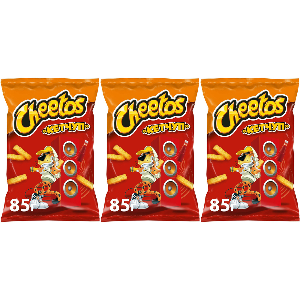 Кукурузные палочки Cheetos кетчуп 85 г, набор: 3 штуки #1