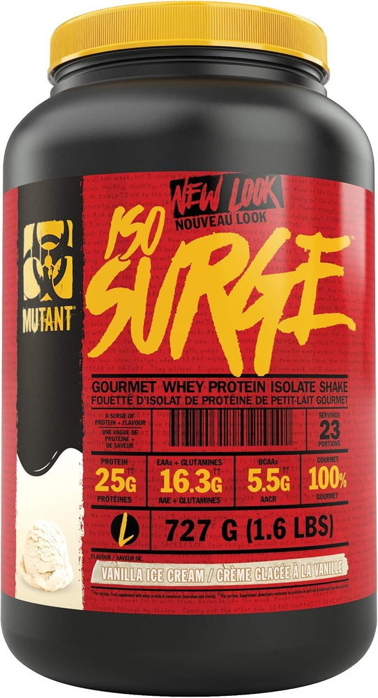 Mutant Iso Surge 727g (Vanilla), протеин, ванильный вкус, изолят сывороточного белка, спортивное питание #1