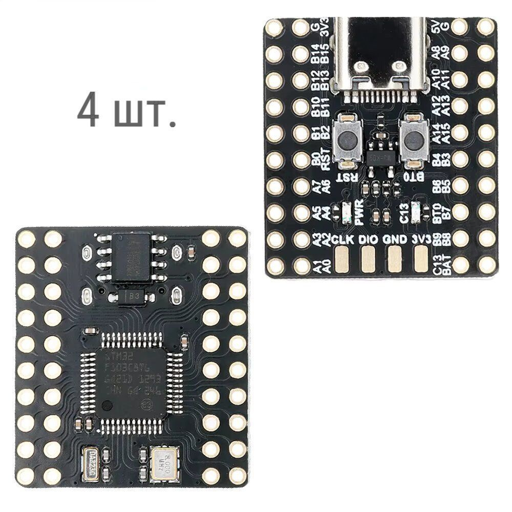 4 шт., Мини-плата STM32F103C8T6 CH340 Type-C, замена Arduino Mega #1