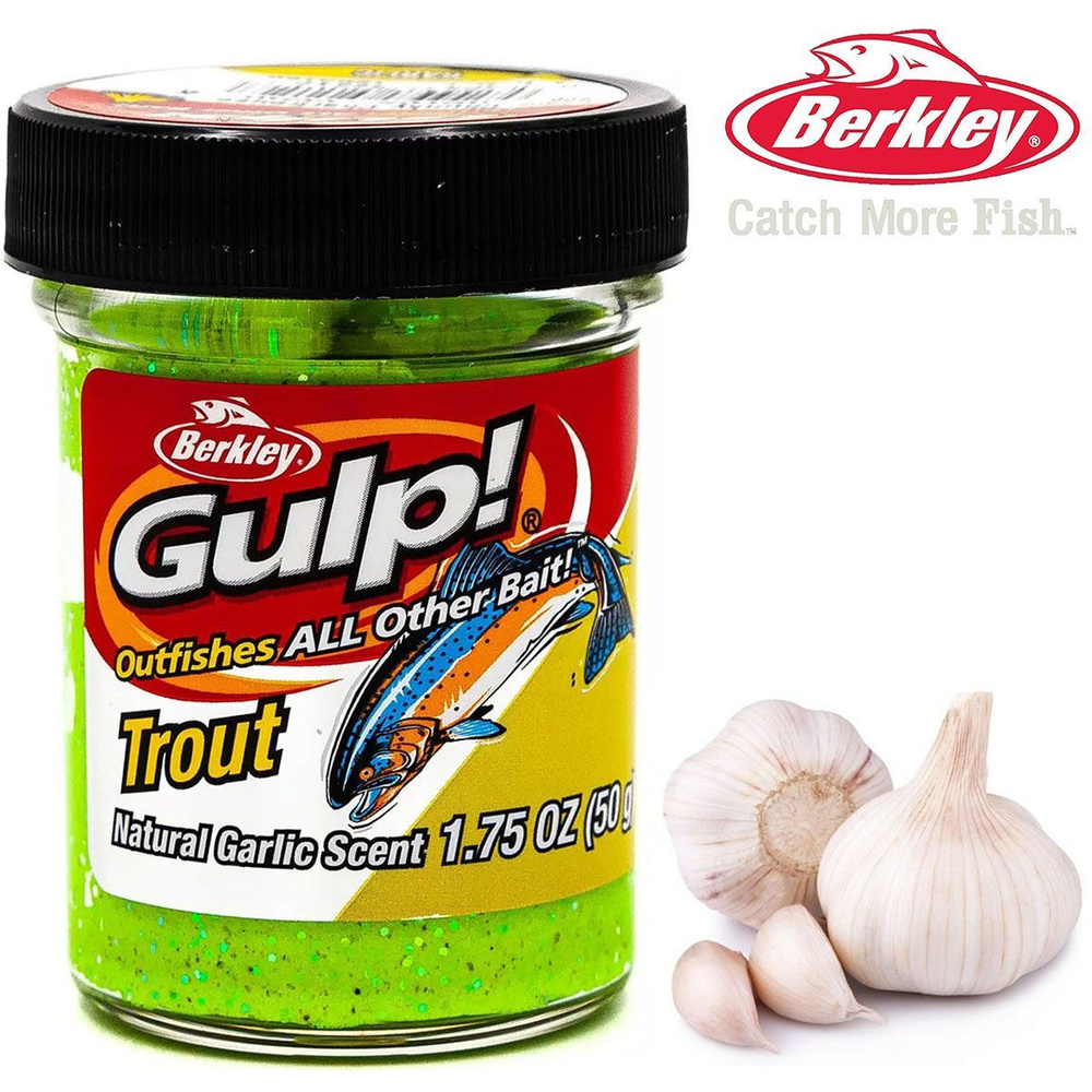 Паста Berkley Gulp Trout Natural Garlic Scent Chunky Charteuse 50g #1