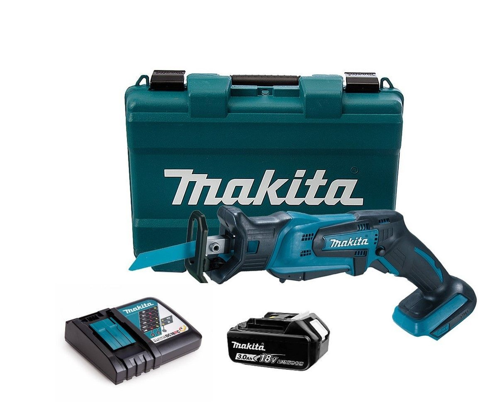 Аккумуляторная сабельная пила Makita DJR185RF (18V, 1 x 3.0Ah, DC18RC, кейс)  #1