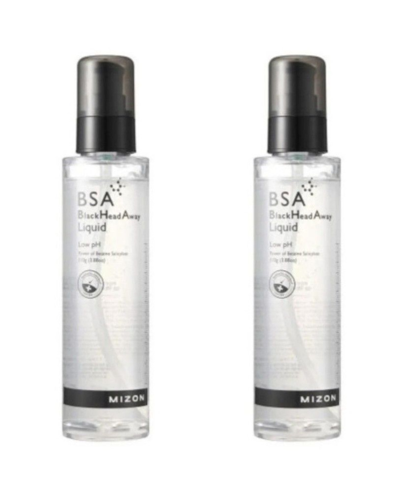 Mizon Эссенция для лица против чёрных точек BSA Blackhead Away Liquid, 112 гр, 2 шт  #1