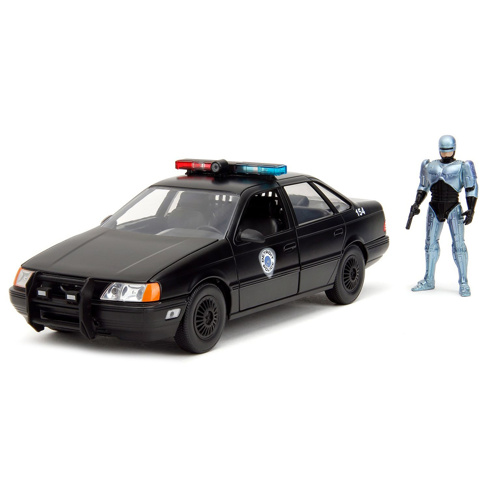 Модель Машинки c Фигуркой Hollywood Rides 1:24 1986 Ford Taurus with Robocop figure 33743  #1