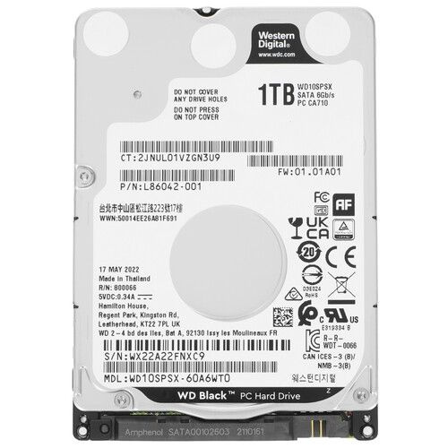 Western Digital 1 ТБ Внутренний жесткий диск 1 ТБ,64 МБ, SATA III, 6 Гбит/с ([WD10SPSX])  #1