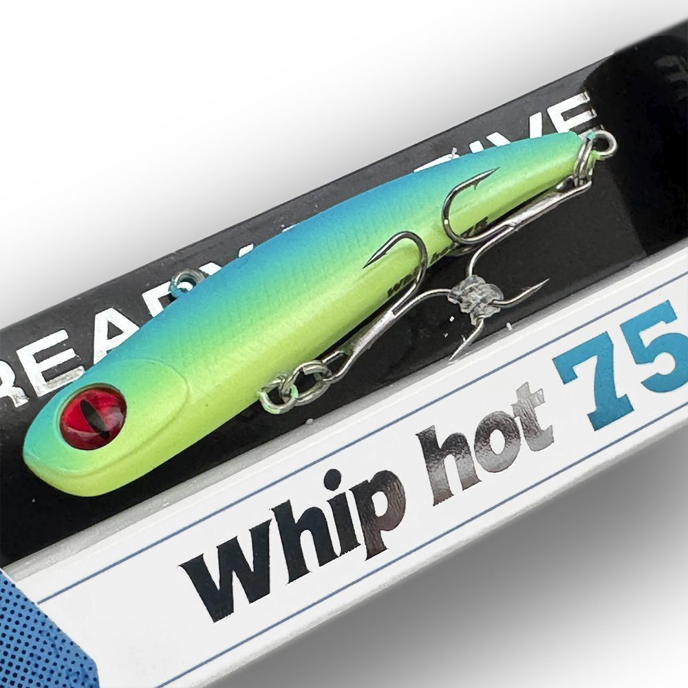 Whip Hot 75 мм, вес: 18 гр - тихий тонущий VIB виб, вайб для зимней рыбалки, раттлин на судака, для ловли #1