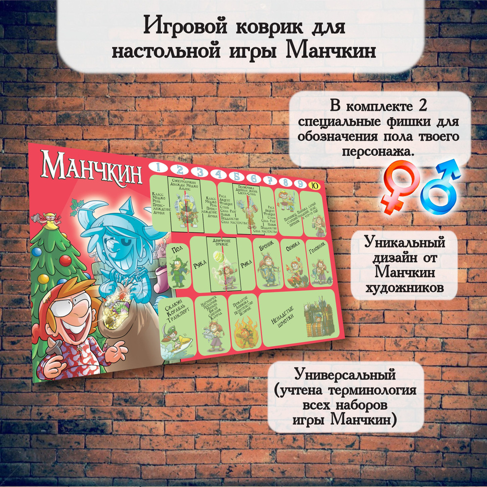 Планшет Манчкин, Игровой коврик для настольной игры Манчкин  #1