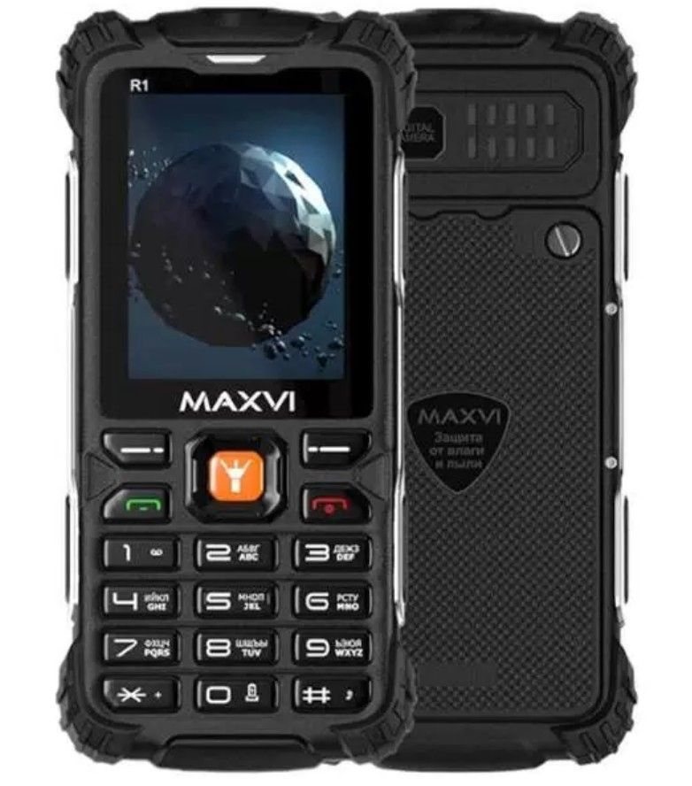 Телефон мобильный MAXVI R1 Black #1