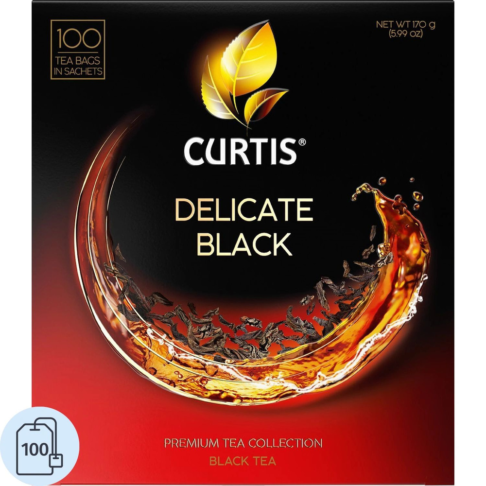 Чай черный Curtis Delicate Black, 100 пакетиков #1