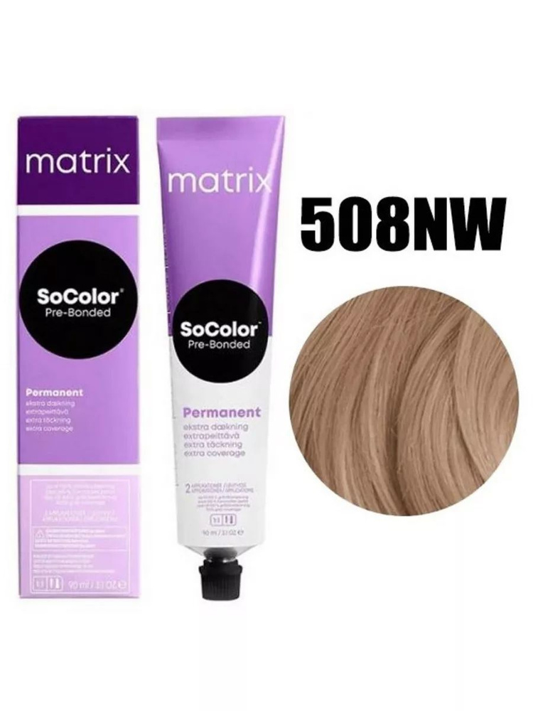 Matrix SoColor Pre-Bonded Перманентная краска 508NW #1