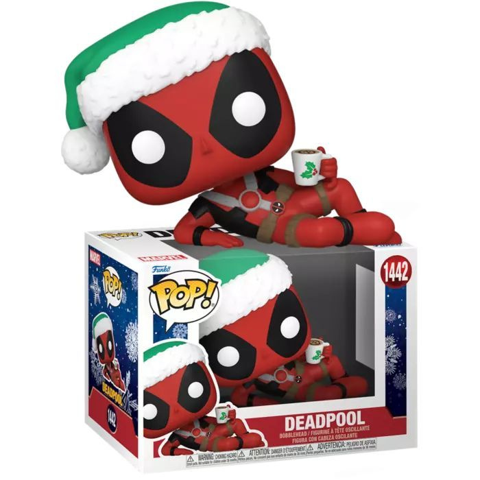 Фигурка Funko Pop! Marvel Holiday: Deadpool Santa in Hat (Фанко Поп новогодний Дэдпул в шапке Санты из #1