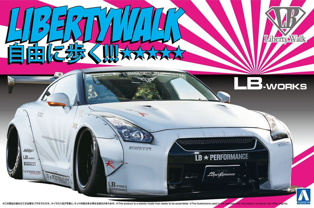 Сборная модель Aoshima 1/24 LIBERTY WALK No.10 LB WORKS R35 GT-R Ver.2 #1