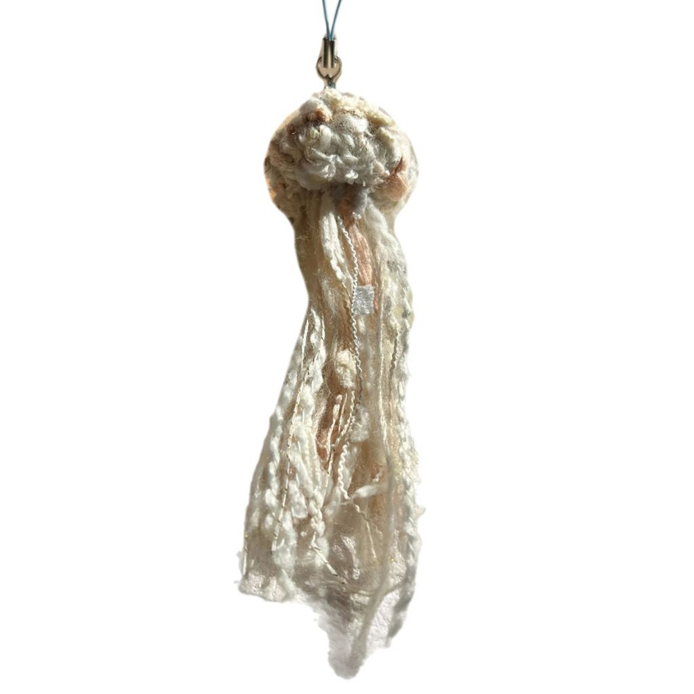 Брелок для ключей Dopamine Wool Tassel Jellyfish Key Charm - хаки #1