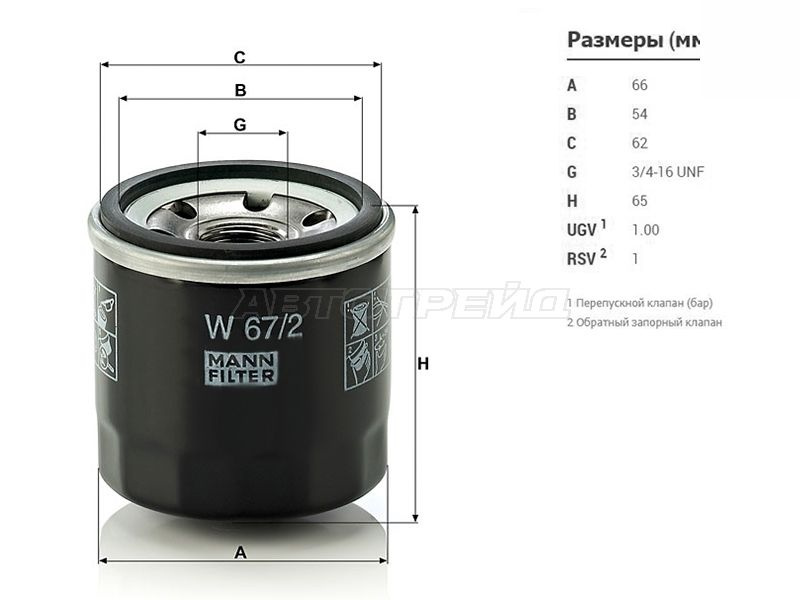 IPSASP_W67/2 Фильтр масляный TOYOTA CAMI HCEJ,K3VE,K3VT,DUET EJDE,EJVE,K3VE,SPARKY,DAIHATSU TERIOS K3VE #1