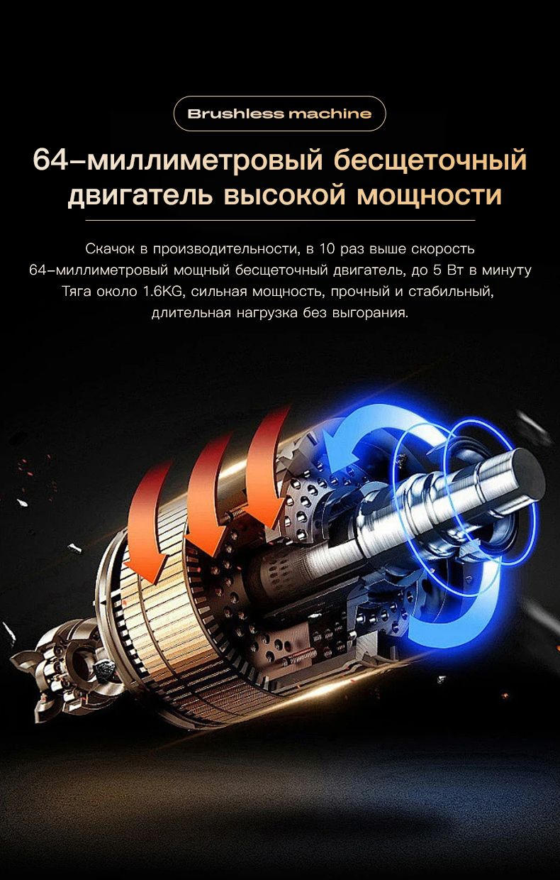 Воздушный вентилятор, Мощный турбовентилятор BOOSTER BOLUOJUN TF64 ...
