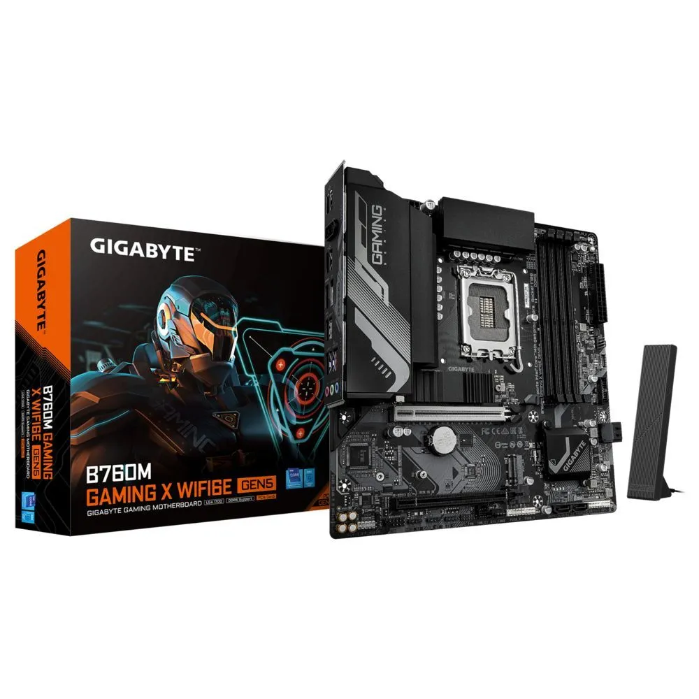 Материнская плата Gigabyte B760M GAMING X WIFI6E GEN5 Intel B760 LGA 1700 DDR5