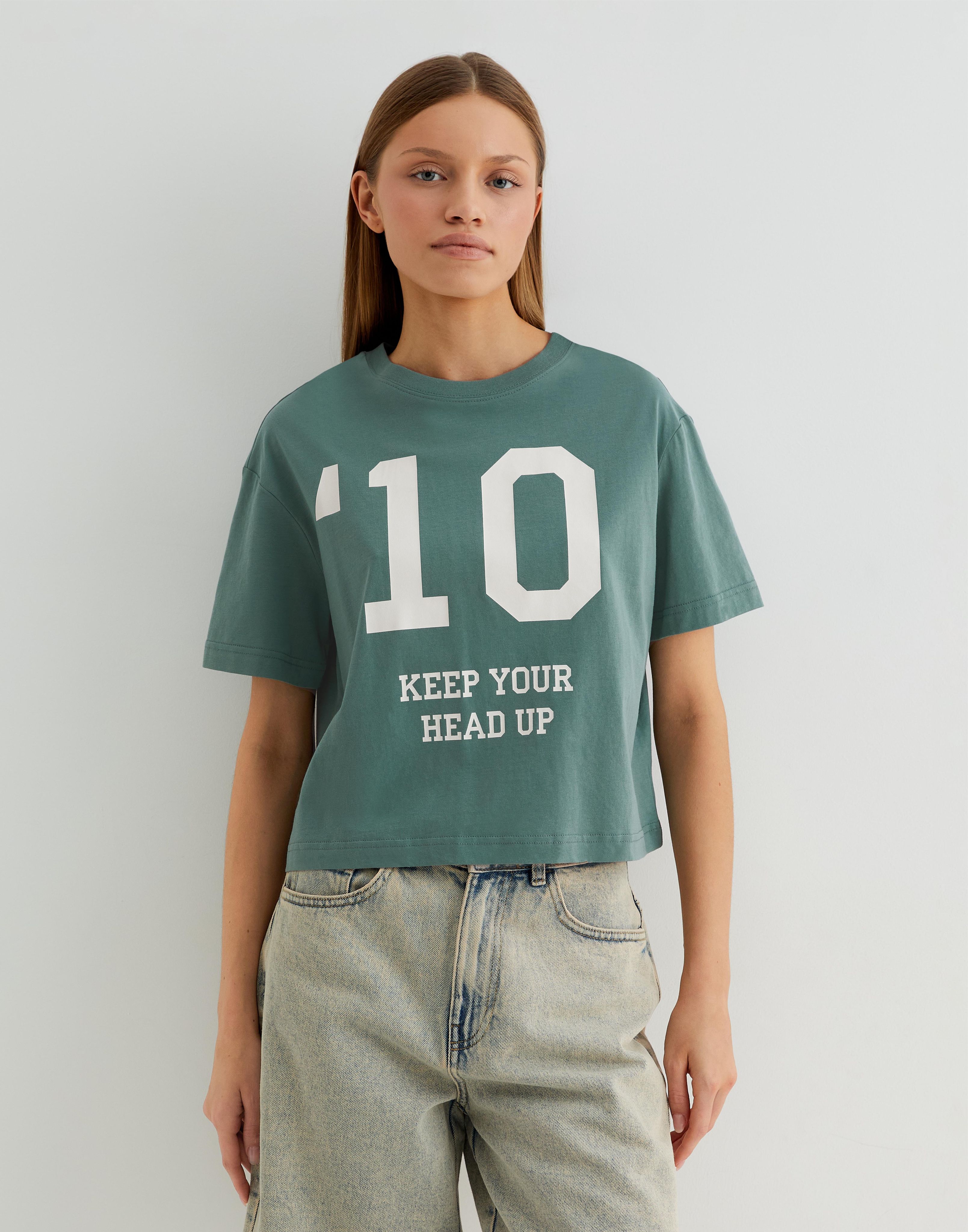 ФутболкаGloriaJeansLoosestraight