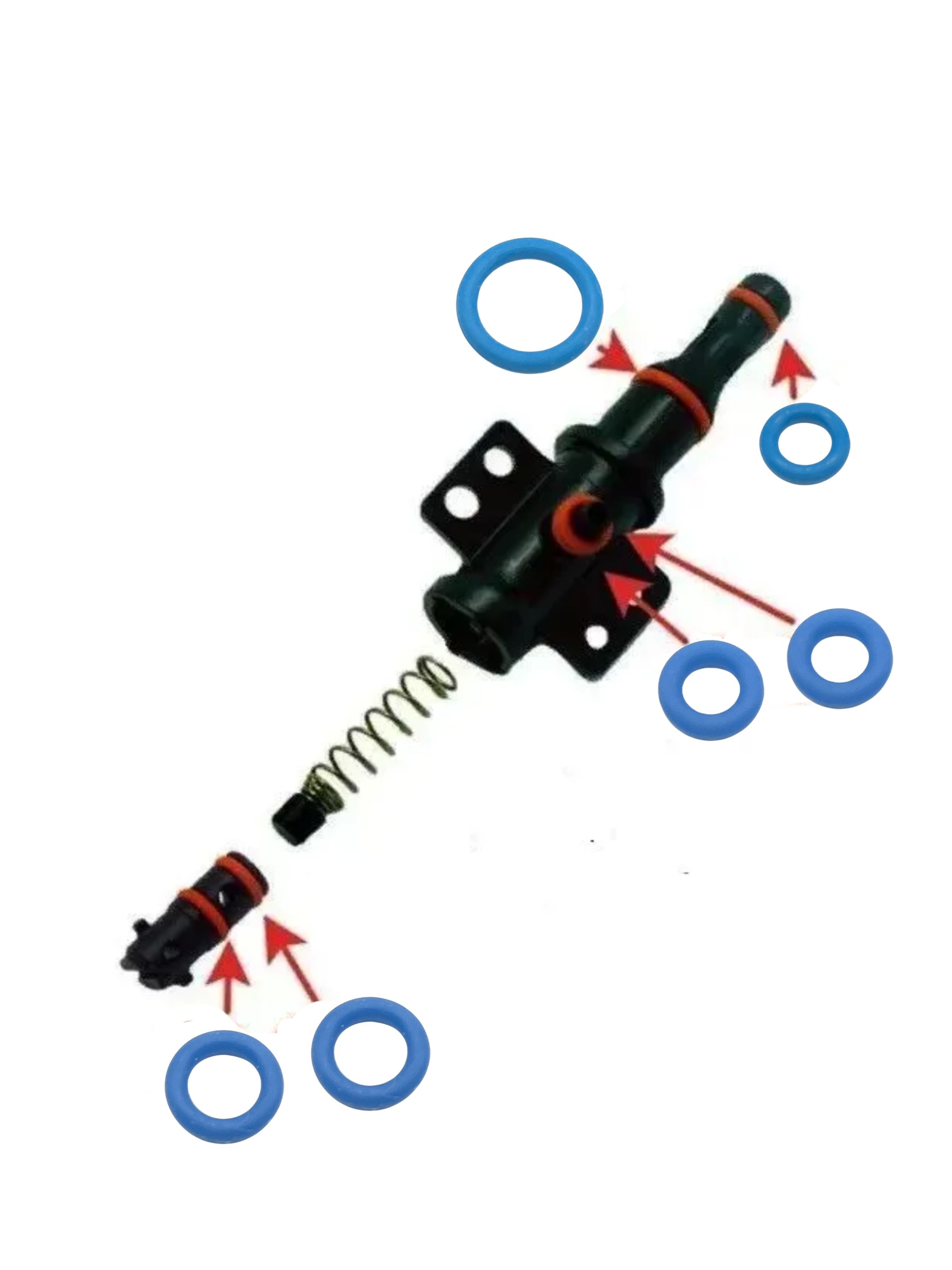 РемкомплектколецштуцераподачиводыдляSaecoPhilips(6предметов).