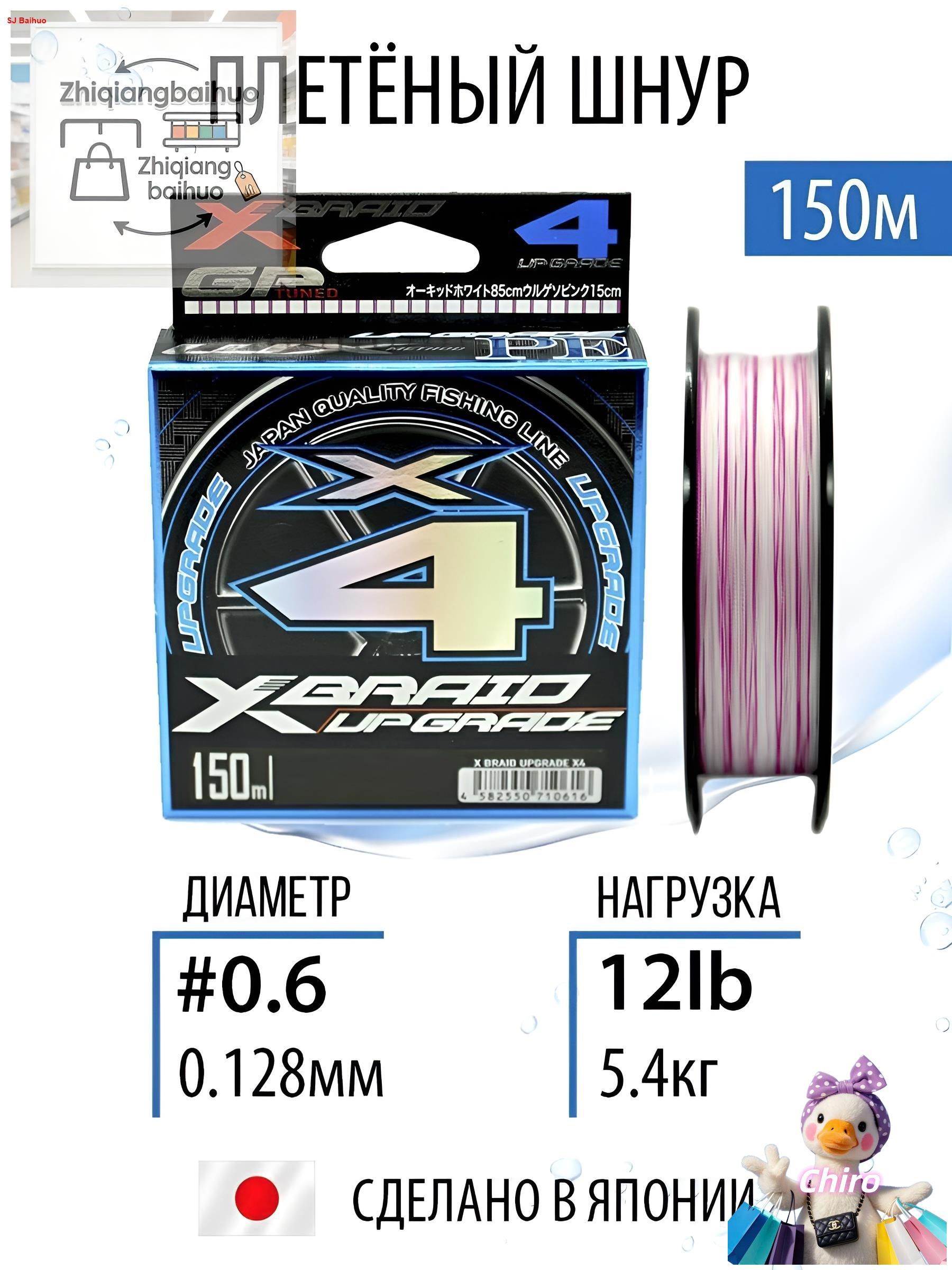 Плетеныйшнурдлярыбалки