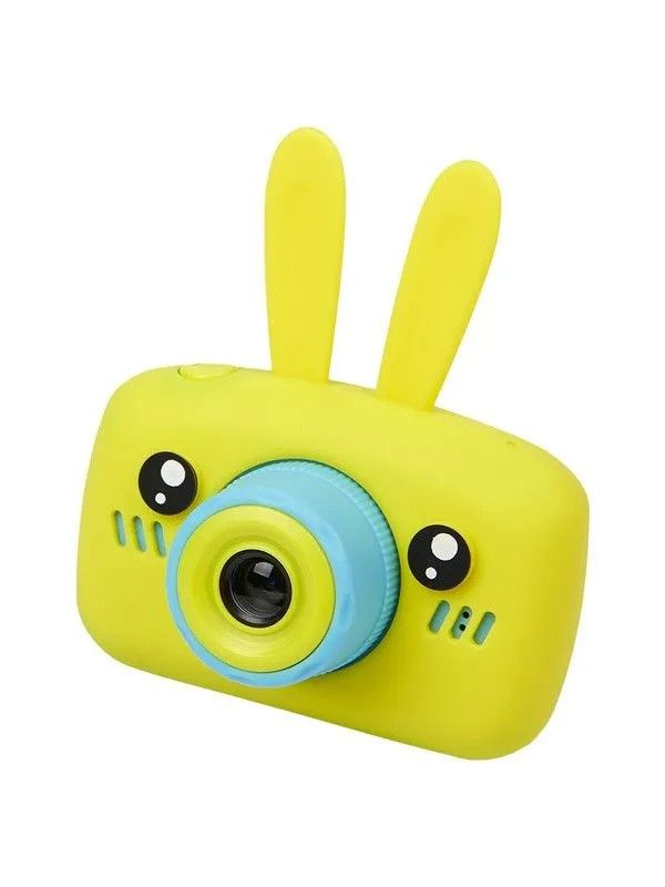 Фотоаппарат детский цифровой "Зайчик" желтого цвета #1