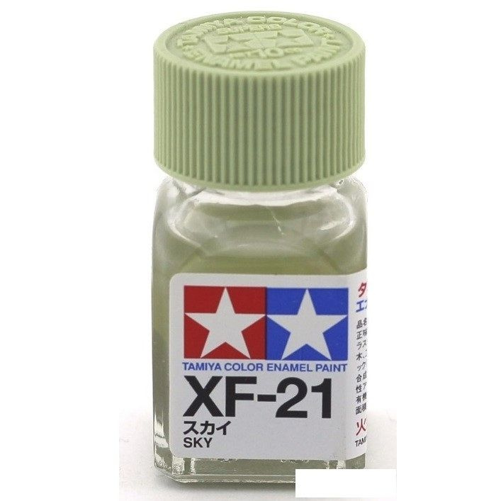 Эмаль XF-21 Sky flat, enamel paint 10 ml. (Небесный матовый) Tamiya 80321 #1