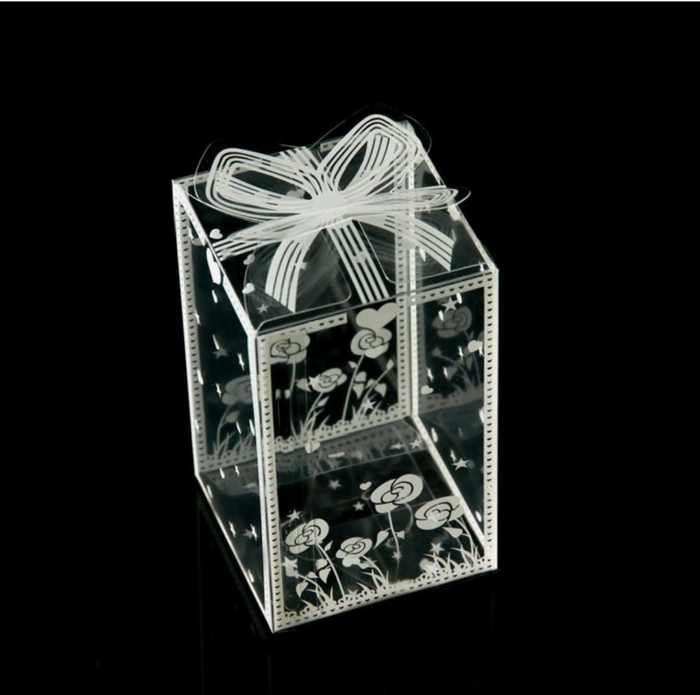Коробка складная подарочная из PVC 6 x 6 x 10 см "Весенняя" #1