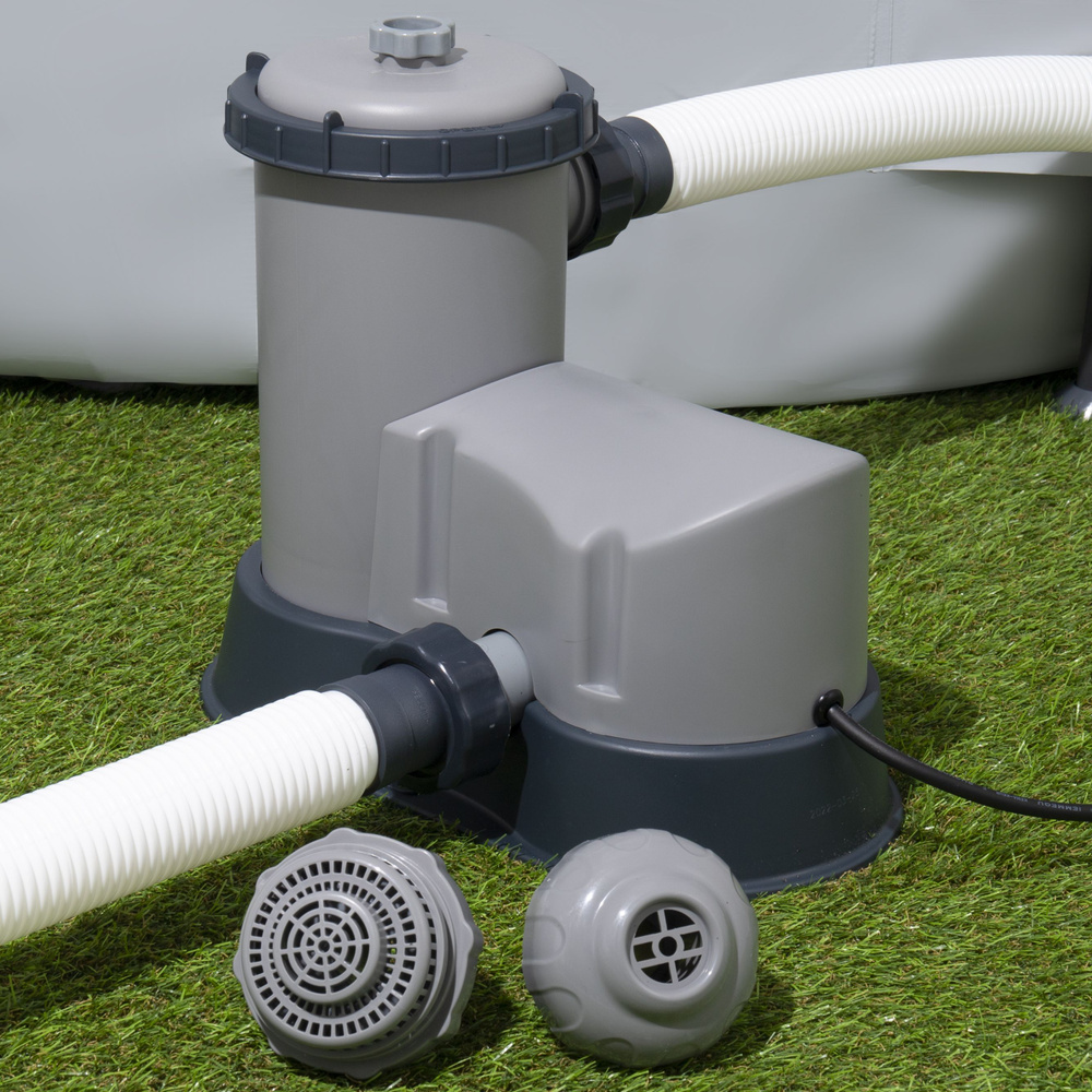 Фильтр-насос Bestway 5678 л/час 58389, картридж 58012(III), адаптеры ...