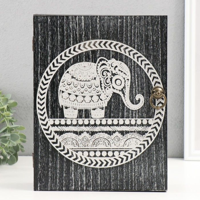 Ключница "Индийский слон" 22х7,2х29 см #1
