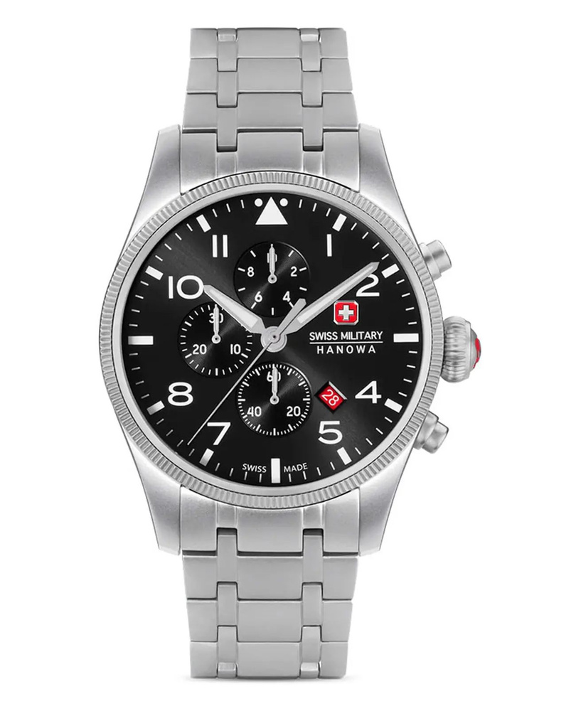 Часы наручные мужские Swiss Military Hanowa Thunderbolt Chrono SMWGI0000405. Кварцевый хронограф. Часы #1