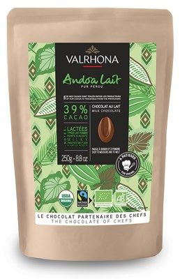 Чипсы из молочного шоколада Valrhona Andoa, 2x250г #1