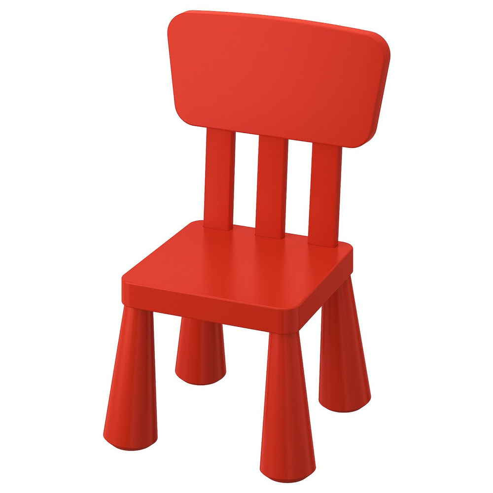 MAMMUT Детский стул для дома/улицы IKEA, красный (00365368) #1