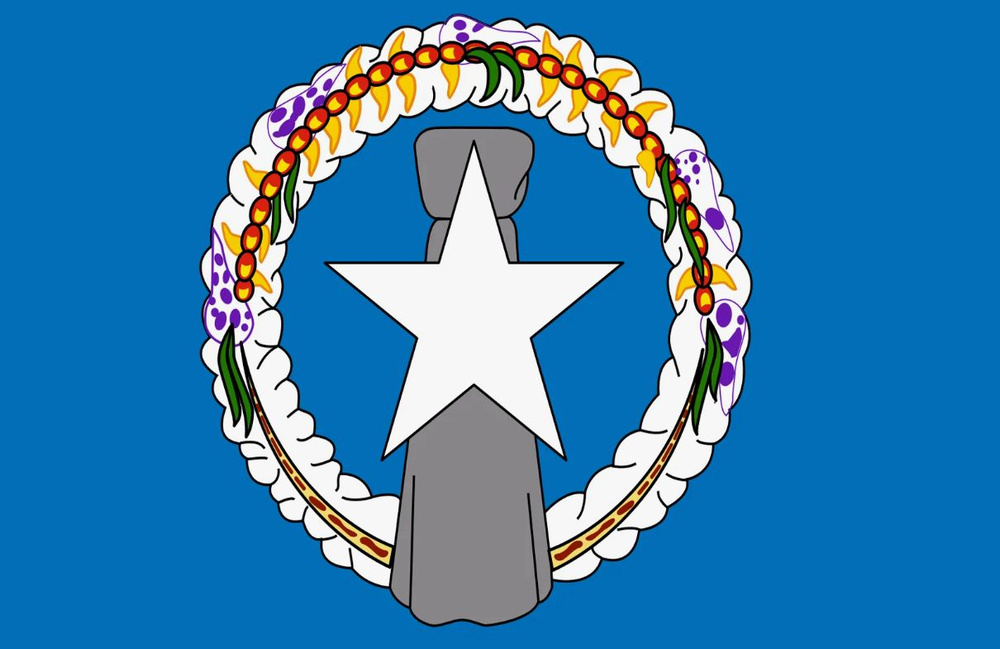 Флаг Северных Марианских островов 40х60 см с люверсами #1