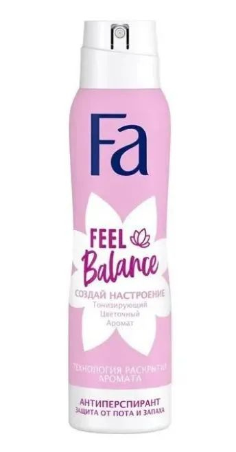 Дезодорант Fa Feel Balance Тонизирующий цветочный аромат , 150 мл  #1