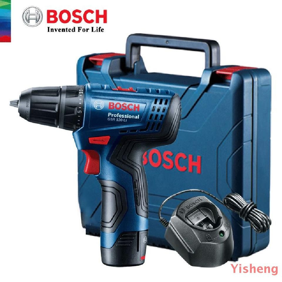 Аккумуляторная отвертка Bosch GSR 120-LI, аккумуляторная, 12 В, 30 Нм, 1 батарейка 2.0Ah Yisheng  #1