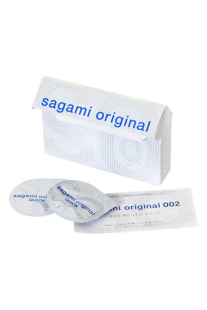 Презервативы Sagami, original Quick 0.02, полиуретан, 17 см, 5,5 см, 6 шт.  #1