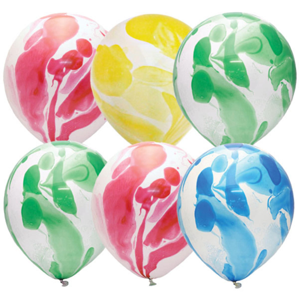 Воздушный шар 12"/30см Многоцветный Ассорти 25шт #1